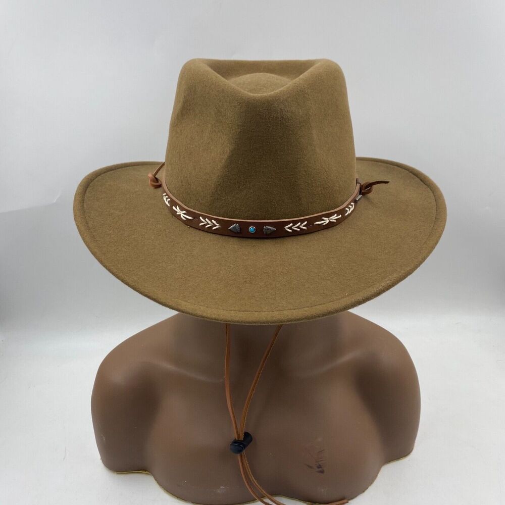 stetson santa fe crushable tycoon dri-lex wool cowboy hat size XL